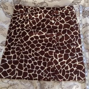 Lilly Pulitzer giraffe print skirt